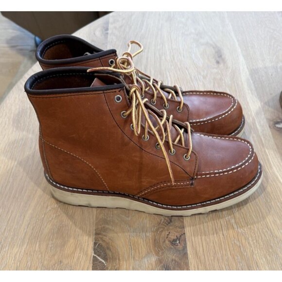 $345 Red Wing Moc 6” Women’s Lace Up Boots Shoes Brown Leather Shoes 9 40 3374 - Picture 2 of 6